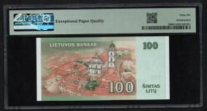 Lithuania 100 Litu 2007 - PMG 66 EPQ Gem Uncirculated