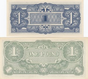 Oceania 1 Shilling & 1 Pound 1942 (2)