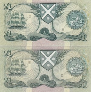 Scotland 1 Pound 1970, 1976 (2)
