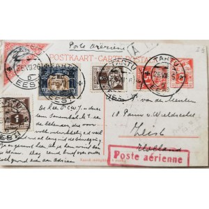 Estonia airmail postcard 1926 to Holland