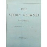 Wykaz Szkoły Głównej Warszawskiej w zimowem półroczu roku naukowego 1864/5