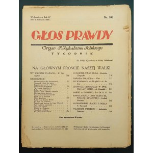 Głos Prawdy Orgán polského radikalismu Týdeník 7 čísel, 1926