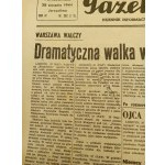 Gazeta Polska Denní zprávy Poláků na Blízkém východě 28. srpna 1944 Jeruzalém