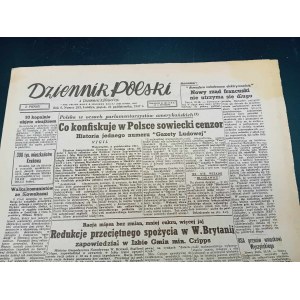 Dziennik Polski i Dziennik Żołnierza Londyn 24 października 1947