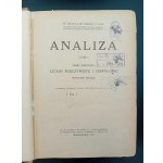 Dr Wacław Sierpiński Analiza Tom I Część I Liczby rzeczywiste i zespolone Część II Działania nieskończone Część III Funkcje elementarne Część IV Rachunek różniczkowy Wydanie II