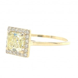 YELLOW GOLD RING 14K 1.58 GR WITH DIAMONDS - RNG21207