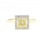 YELLOW GOLD RING 14K 1.58 GR WITH DIAMONDS - RNG21207