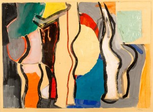 Lech Kunka (1920-1978), Abstrakcja, 1950