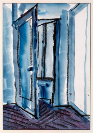 Jacek Sienicki (1928-2000), Niebieskie wnętrze, nd.