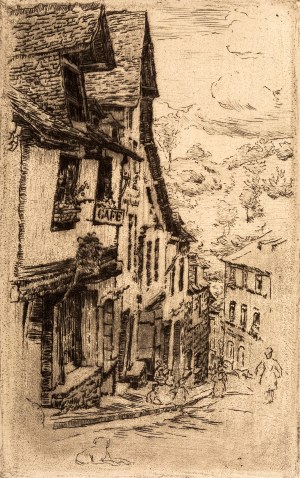 Józef Pankiewicz (1866-1940), Ulica Jeruzal w Dinan, 1906