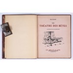[Einband von Wladyslaw Dabrowski aus Paris] RACHILDE - Le theatre des betes. Illustrationen von Reboussin. Les arts et le livre. Paris, 1926
