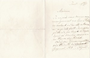 SIEMIRADZKI Henryk - Autografný list známeho maliara neznámej osobe. Datovaný. 28 II 1895