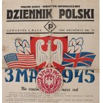 Dziennik Polski. Polish Daily-Biuletyn Informacyjny. Czwartek 3 maja 1945. Brunszwik. Nr. 17.