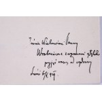 FRITZ Józef - Briefe von Joseph Frank an Godfryd E. Grodek. Lwów. 1929 [Widmung des Herausgebers].