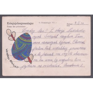 [Stalag VII A Moosburg] List polskiego więźnia obozu jenieckiego Stalag VII A Moosburg z 4 III 1943 roku.
