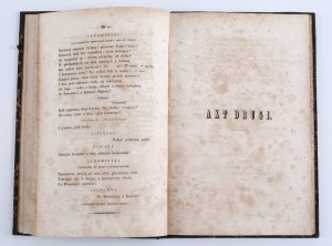 SZAJNOCHA Karol - Jerzy Lubomirski. A historical drama written [...]. Lvov 1850, published by Karol Wild.