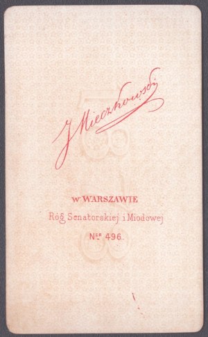 [Atelier Jan Mieczkowski Warsaw] Group of 12 CDV photographs. 1870s-80s.