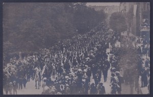[Krakovská kapela na oslavách jubilea Františka Josefa [1908?].