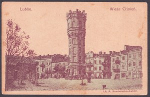 Lublin. Tlaková věž. Lit. Rembowski - Lublin. Vojenská cenzura. [1915]