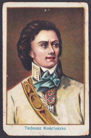 Tadeusz Kościuszko.Porträt. Lithographiert und gedruckt von J.B. Lange in Gniezno. [1918 r.]