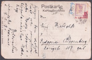 Tadeusz Kościuszko.Portrét. Litografia a tlač J.B. Lange v Gniezne. [1918 r.]