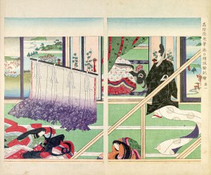 Watanabe Seitei (1851-1918), Śpiące gejsze, Tokio, 1891