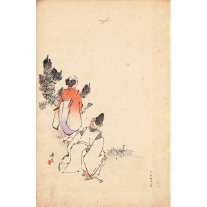 Watanabe Seitei (1851-1918), Odlot żurawia, Tokio, 1891