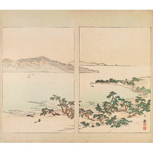 Watanabe Seitei (1851-1918), Nadmorski widok, Tokio, 1891
