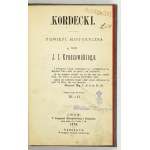 J. I. KRASZEWSKI - Kordecki. 1875.