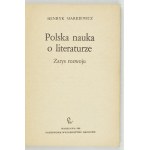MARKIEWICZ H. - Die polnische Wissenschaft der Literatur. Widmung des Autors