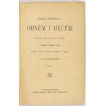 SIENKIEWICZ H. - Ogniem i mieczem - v češtině s ilustracemi. 1900