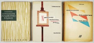 DOBROWOLSKI Tadeusz - Nowoczesne malarstwo polskie. T. 1-3. Wrocław 1957-1964. ossolineum. 4, pp. 459, [1], plate 8;...
