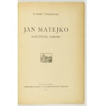 CZERNIEWSKI Ludomił - Jan Matejko teacher of the nation. Warsaw 1931. Księgarnia Polska Tow....