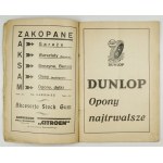 III MIĘDZYNARODOWY Wyścig Tatrzański dnia 24. VIII. 1930 organizowany pod protektoratem Pana Prezydenta Rzeczypospolitej...