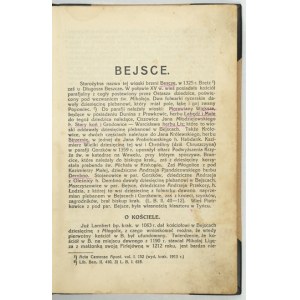 WIŚNIEWSKI Jan - [Historical description of churches, towns, monuments and souvenirs in Pinczowskie, Skalbmierskie and Wiślickie]. [...