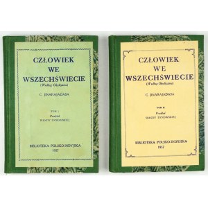 [INDIA] JINARAJADASA C. - Man in the Universe (According to the Occult). Vol. 1-2. translated by Wanda Dynowska....