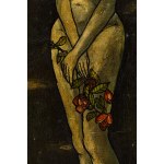 Benon Liberski (1926 Łódź - 1983 Łódź), Nude with roses, 1960s