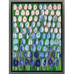 Edward Dwurnik (1943 Radzymin - 2018 Varšava), Modré tulipány z cyklu Dvacátý třetí, 2018