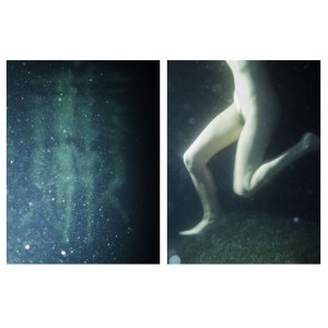 Martina Cirese (Roma 03/12/1988), a) Woman Underwater #5. Marsiglia, France 2020; b) Figures Underwater #1. Marseille, France, 2021. Dittico