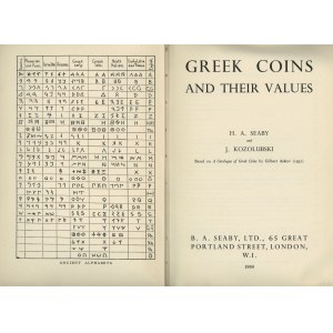 Seaby H. A., Kozolubski J. - Greek Coins and their Values, London 1959, brak ISBN