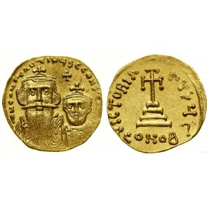 Byzanc, solidus, asi 654-668, Konstantinopol
