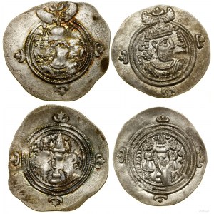 Persja, zestaw 2 x drachma, 12 i 33 rok panowania, mennice ST (Istakhr) i LD (Ray)