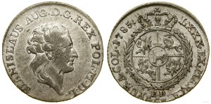 Polska, złotówka (4 grosze), 1785, Warszawa