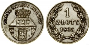Polska, 1 złoty, 1835, Wiedeń