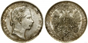 Austria, 1 florin, 1858 A, Vienna