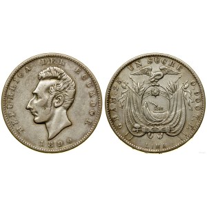 Ekwador, 1 sucre, 1890, Lima