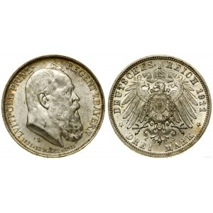 Niemcy, 3 marki, 1911 D, Monachium