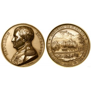France, medal minted to commemorate the death and reburial of Napoleon's remains in Paris ([later print from, 1969)