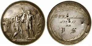 Poland, baptismal medal, 19th century (1867)