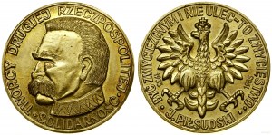 Polska, medal na 50-lecie śmierci Piłsudskiego, 1985